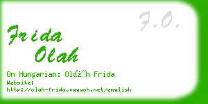 frida olah business card